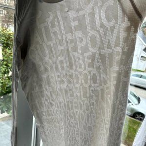 SAMPLE lululemon White Swiftly Longsleeve Crew